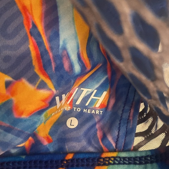 WITH For Peloton x Temi Coker High Neck Bra BHM BLM Limited Edition Large - Picture 5 of 5